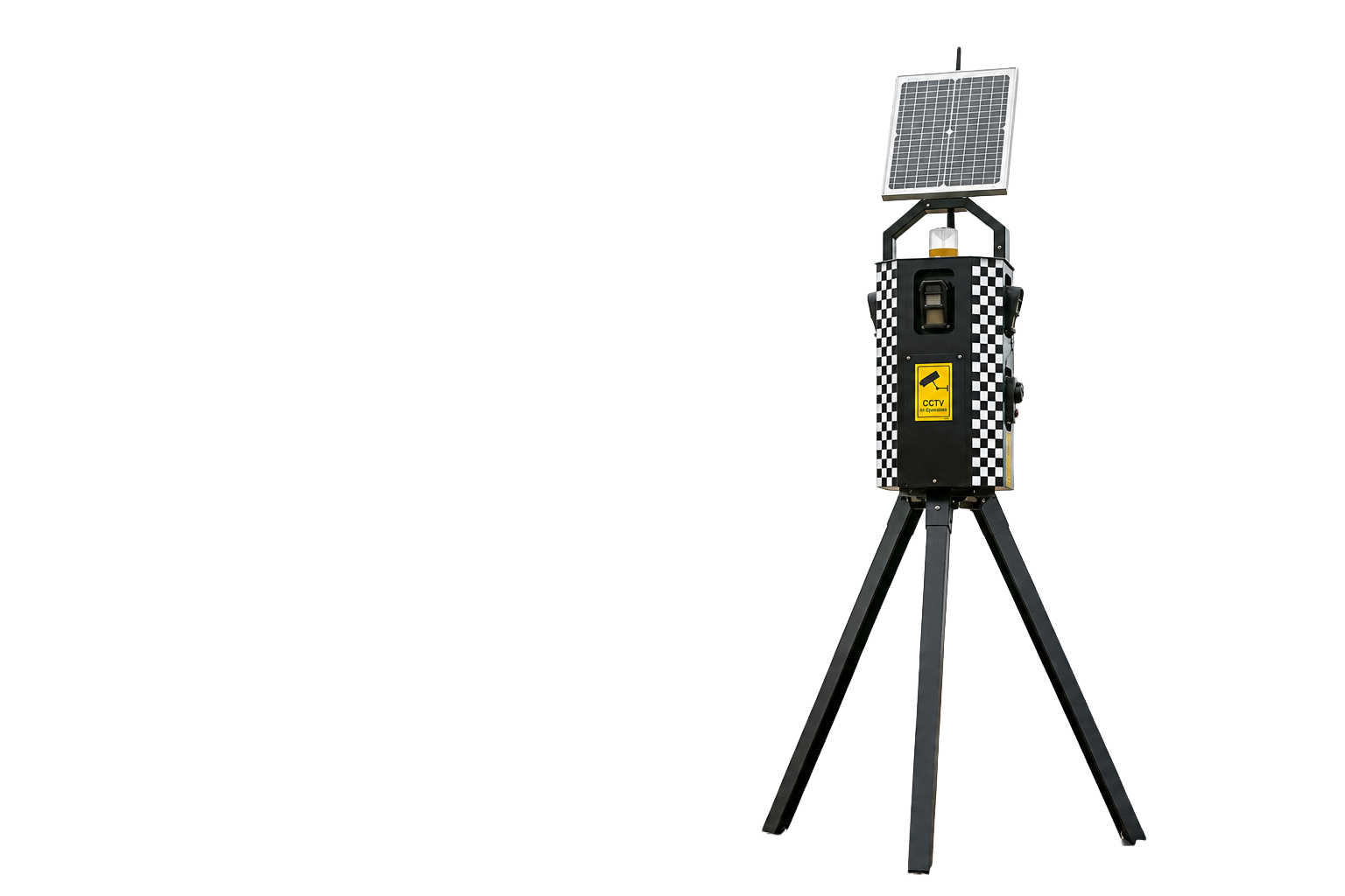 Self-contained Sentinel video surveillance unit on a construction site